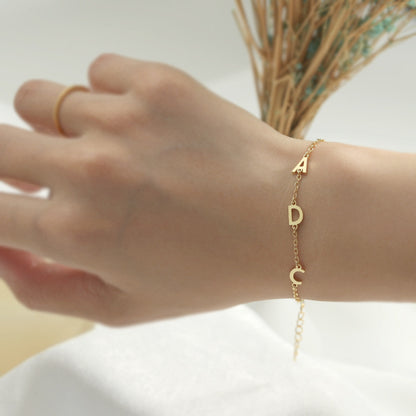 Customizable gold bracelet
