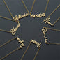 "Custom gold name necklace with personalized script for a unique gift"
