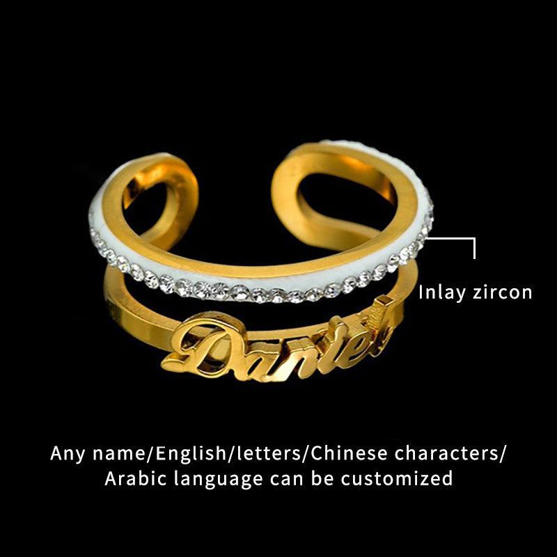 Radiant Name Ring