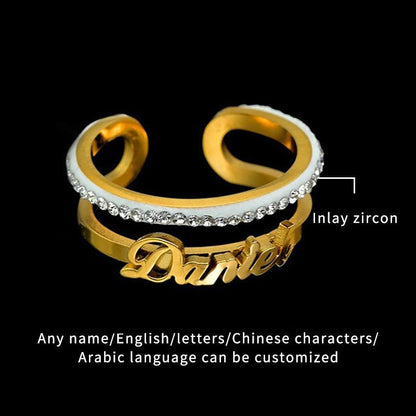 Radiant Name Ring