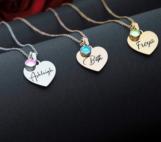 mother's day necklace with names